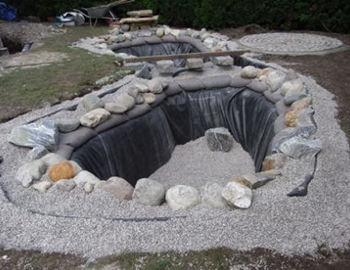 Teichbauanleitung Teich in Eigenkreation Teichkönig